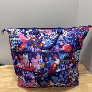 Vera Bradley Multicolor Floral Adjustable Tote Bag Large Travel Shoulder‎ Purse